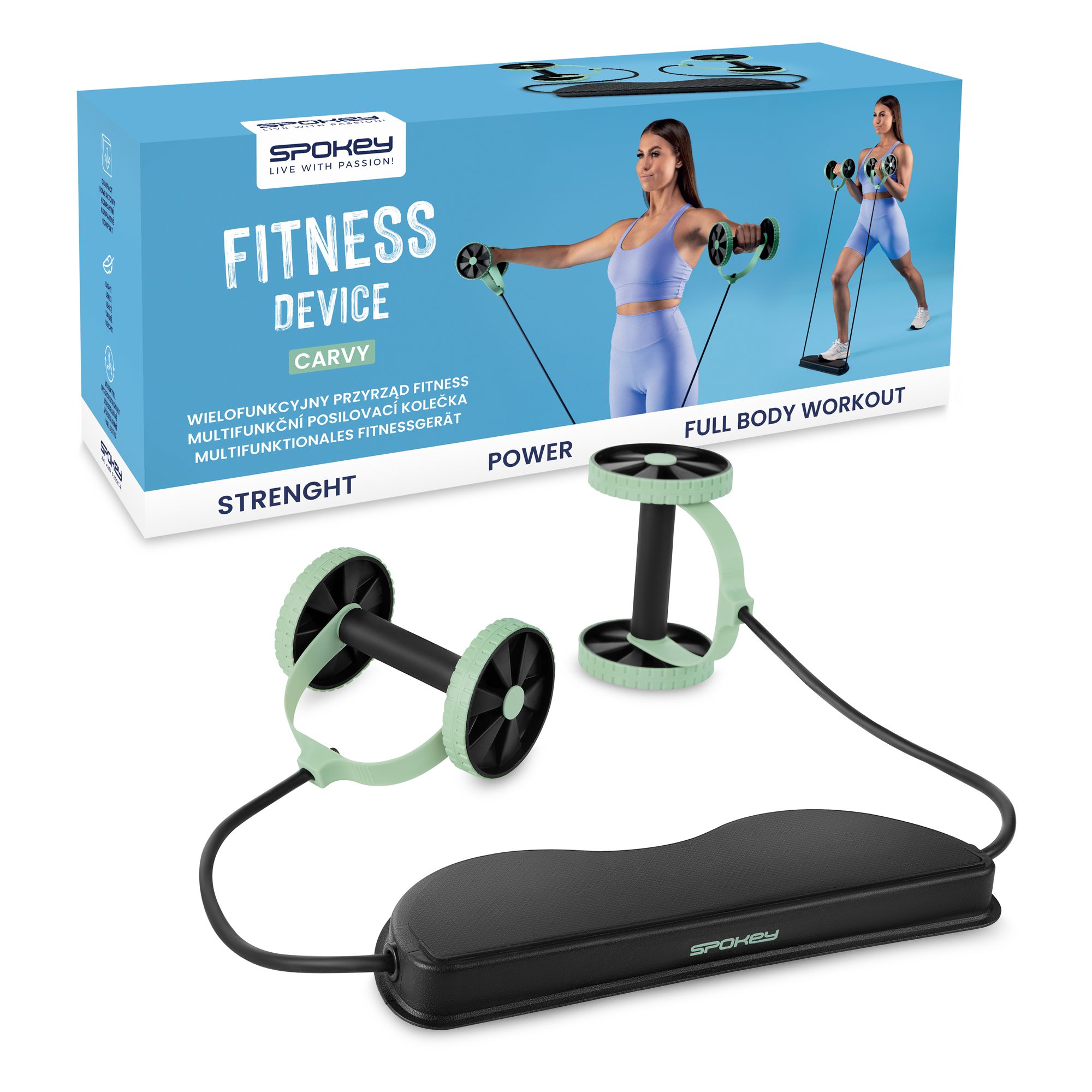 Spokey Carvy Multifunktionales Fitnessgerät 2in1 Spokey Carvy Multifunktionales Fitnessgerät 2in1