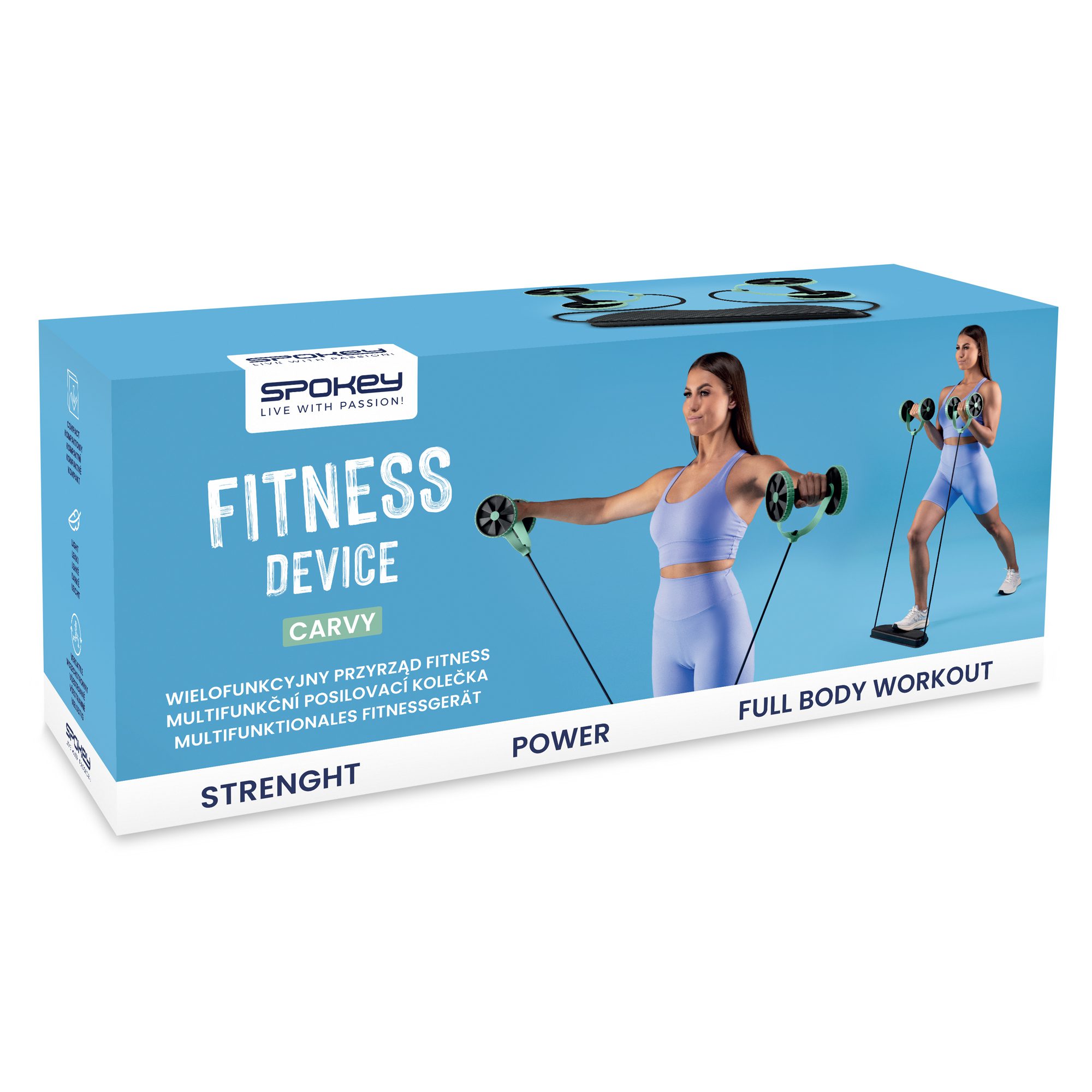 Spokey Carvy Multifunktionales Fitnessgerät 2in1 Spokey Carvy Multifunktionales Fitnessgerät 2in1