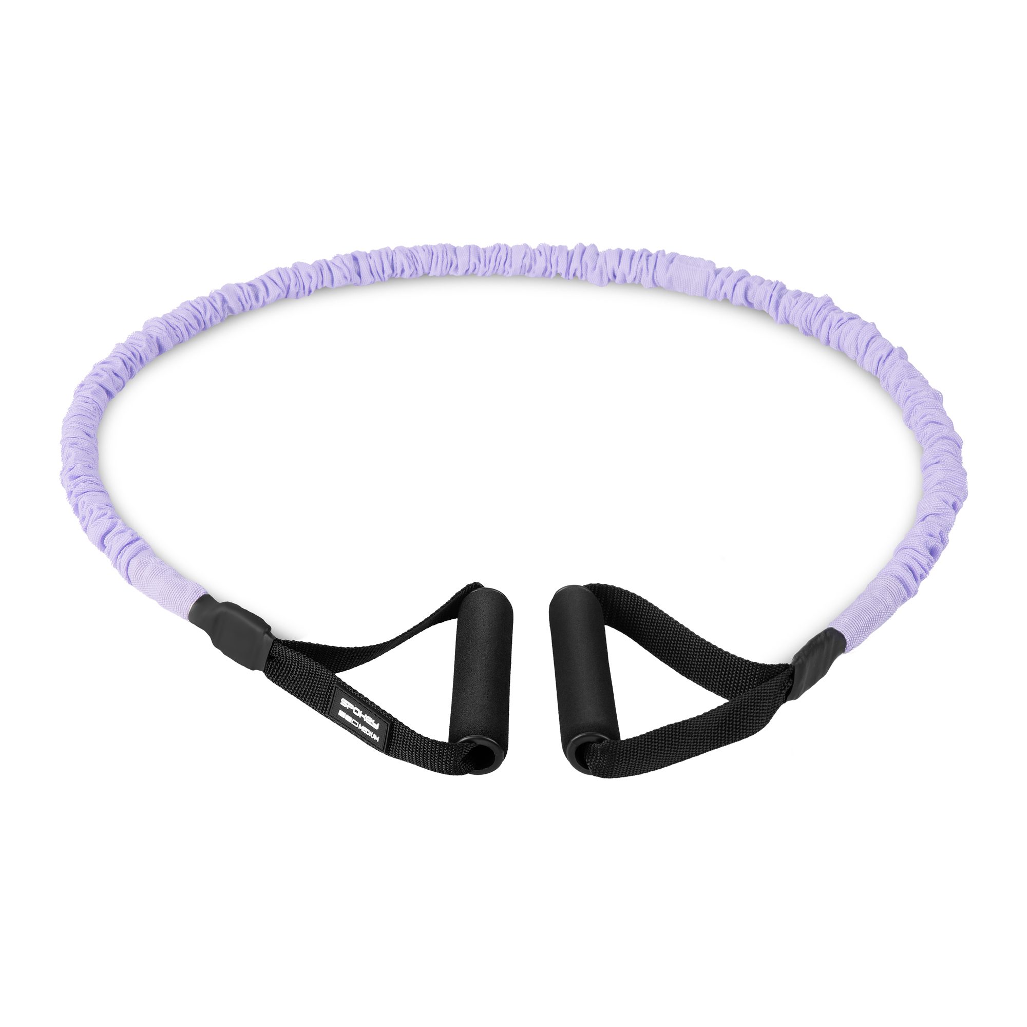 Spokey Supra Tube Medium Fitnessband Schwarz Lila Spokey Supra Tube Medium Fitnessband Schwarz Lila