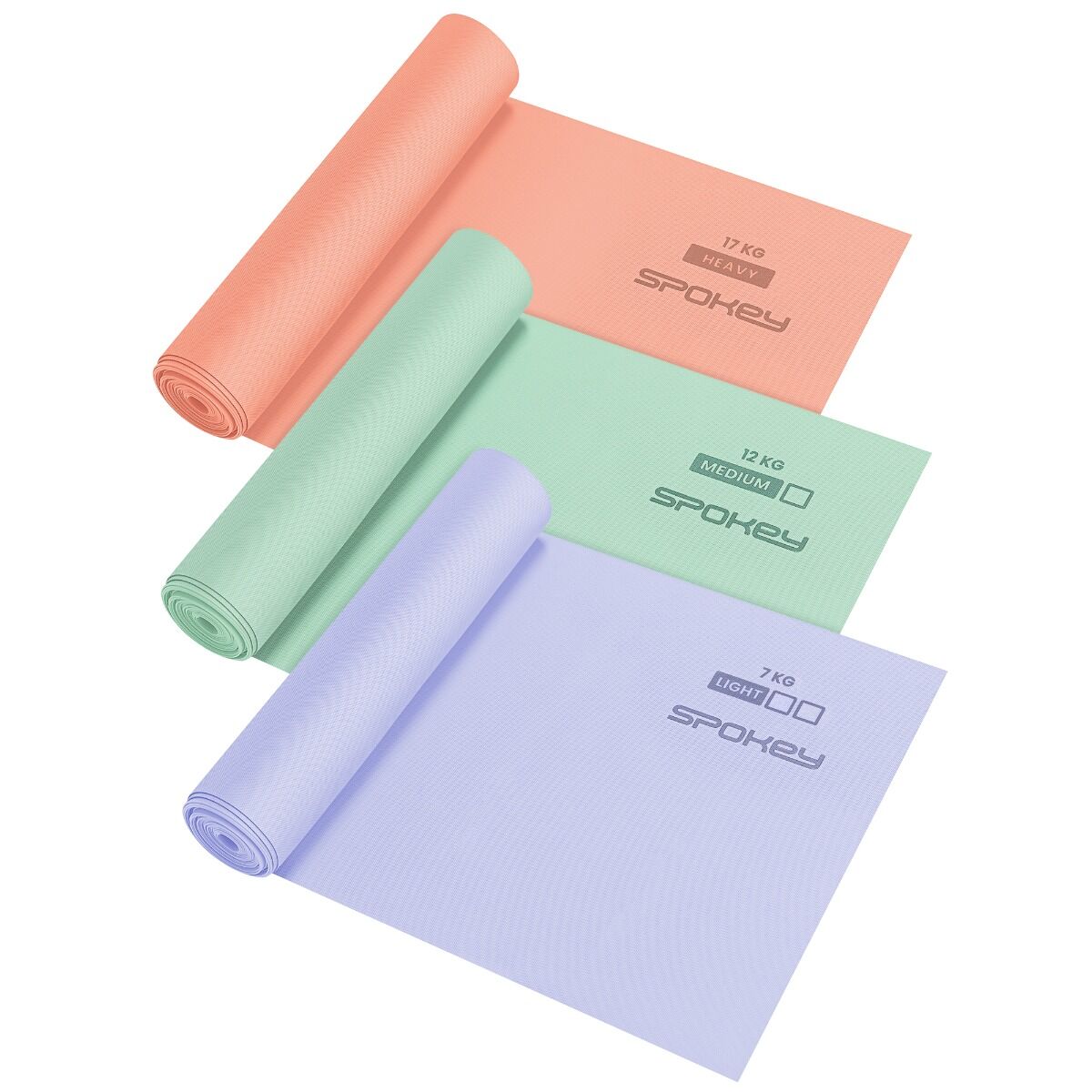 Spokey Widerstandsbänder Set 3 Stufen 200 cm 7 12 17 kg Spokey Widerstandsbänder Set 3 Stufen 200 cm 7 12 17 kg