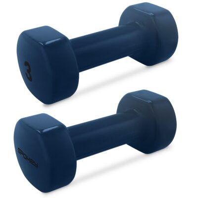 Spokey SHAPE Vinyl-Kurzhanteln 2 x 3 kg blau Spokey SHAPE Vinyl-Kurzhanteln 2 x 3 kg blau