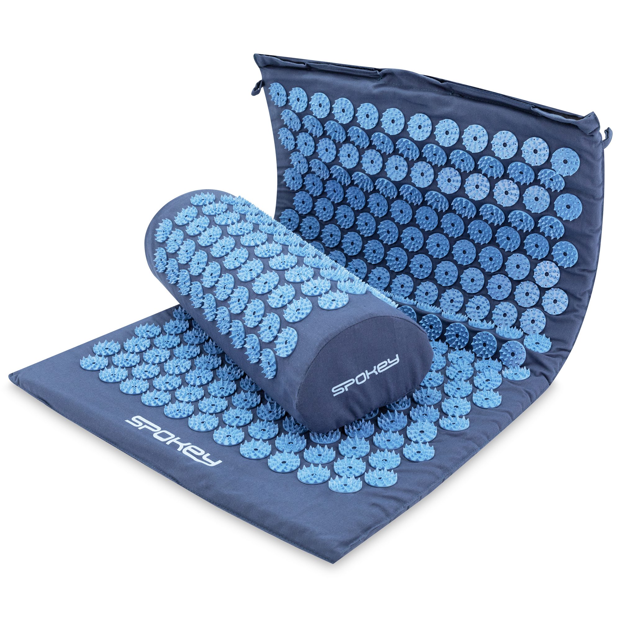 Spokey Akumat Akupressurmatte mit Kissen grün 66 x 42 cm Spokey Akumat Akupressurmatte mit Kissen grün 66 x 42 cm