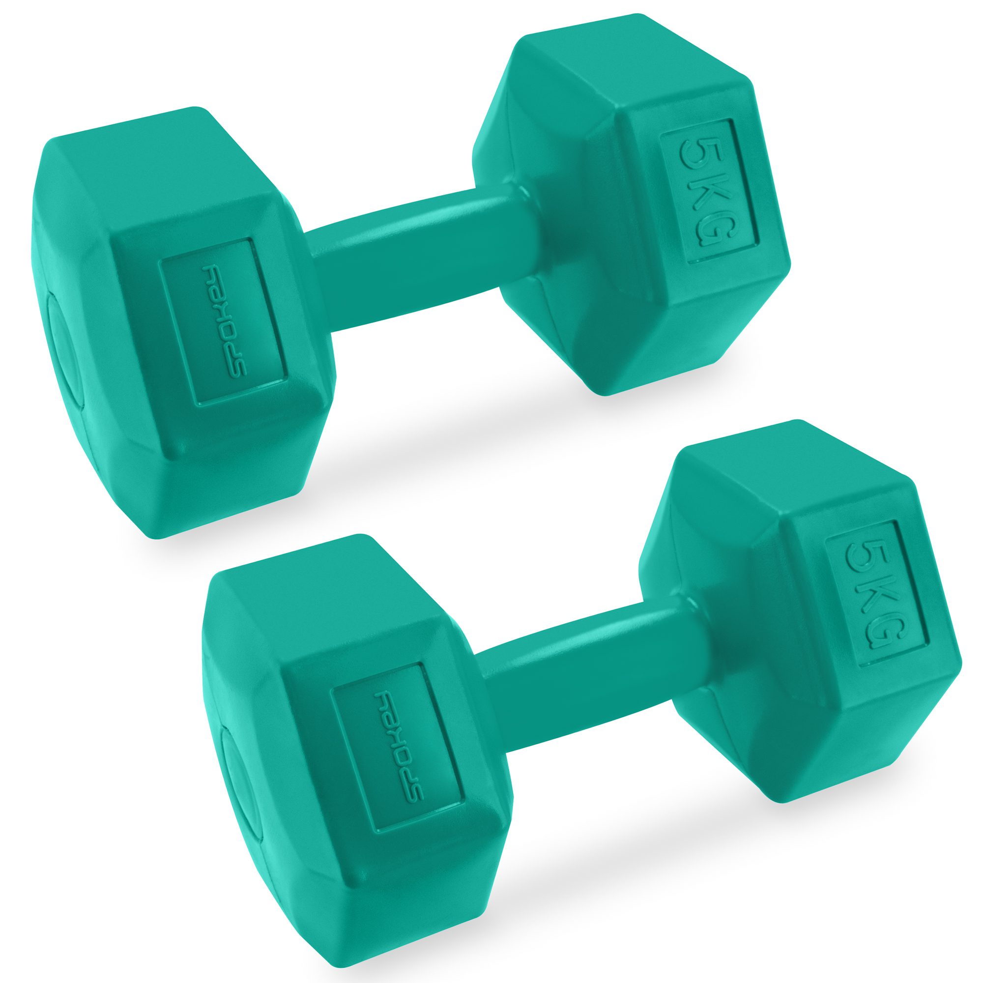 Spokey Monster hexagonales Kurzhantel-Set 2x5 kg für das Heimtraining Spokey Monster hexagonales Kurzhantel-Set 2x5 kg für das Heimtraining