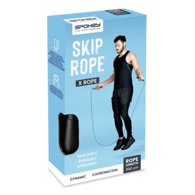 Spokey Verstellbares Springseil 300 cm Schwarz Weiß Spokey Verstellbares Springseil 300 cm Schwarz Weiß