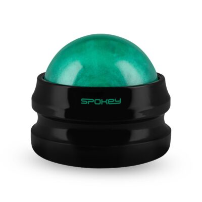 Spokey GLOB Massageball schwarz 360° mit rutschfestem Griff