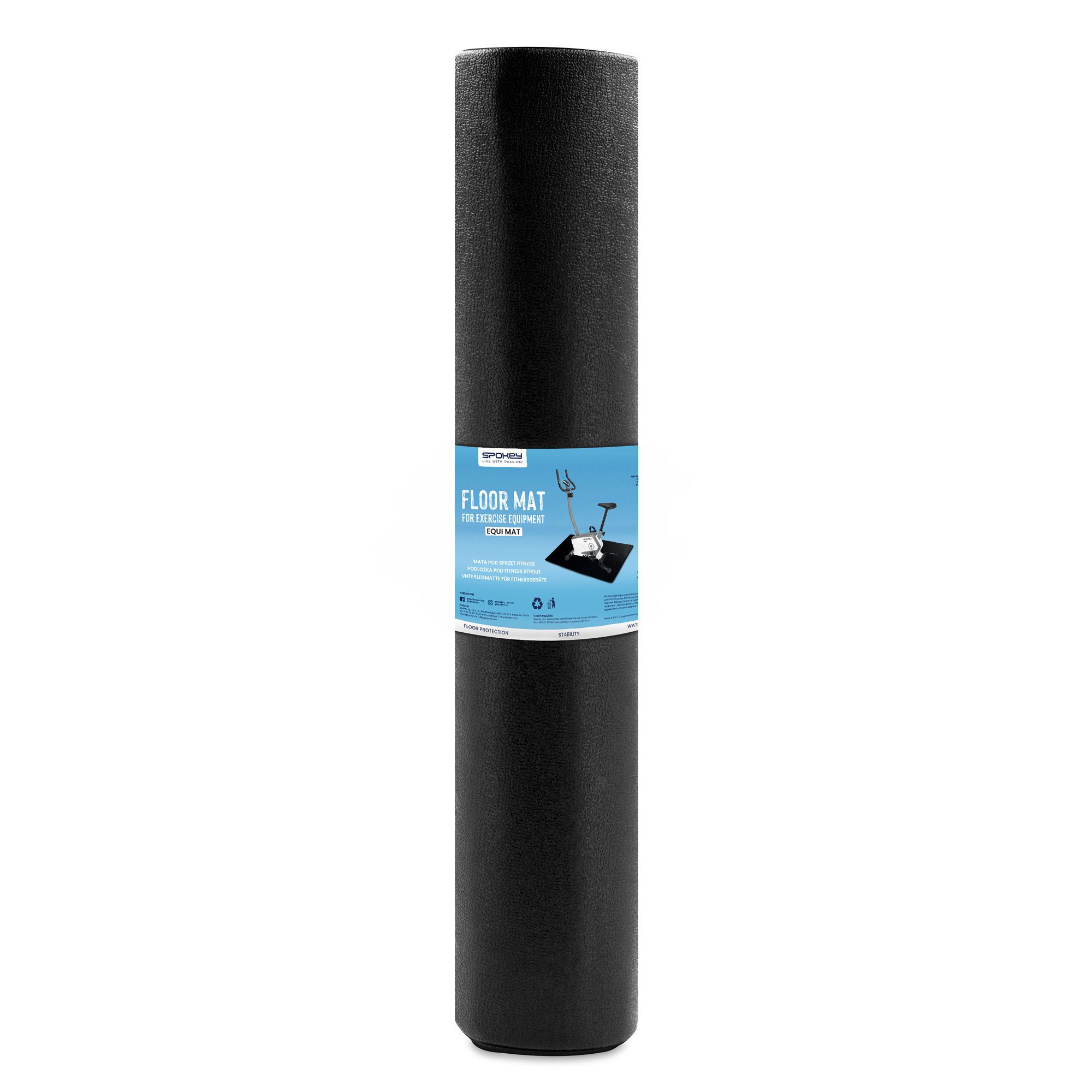 Spokey EQUI MAT Fitnessmatte Schwarz 140 x 80 cm Spokey EQUI MAT Fitnessmatte Schwarz 140 x 80 cm