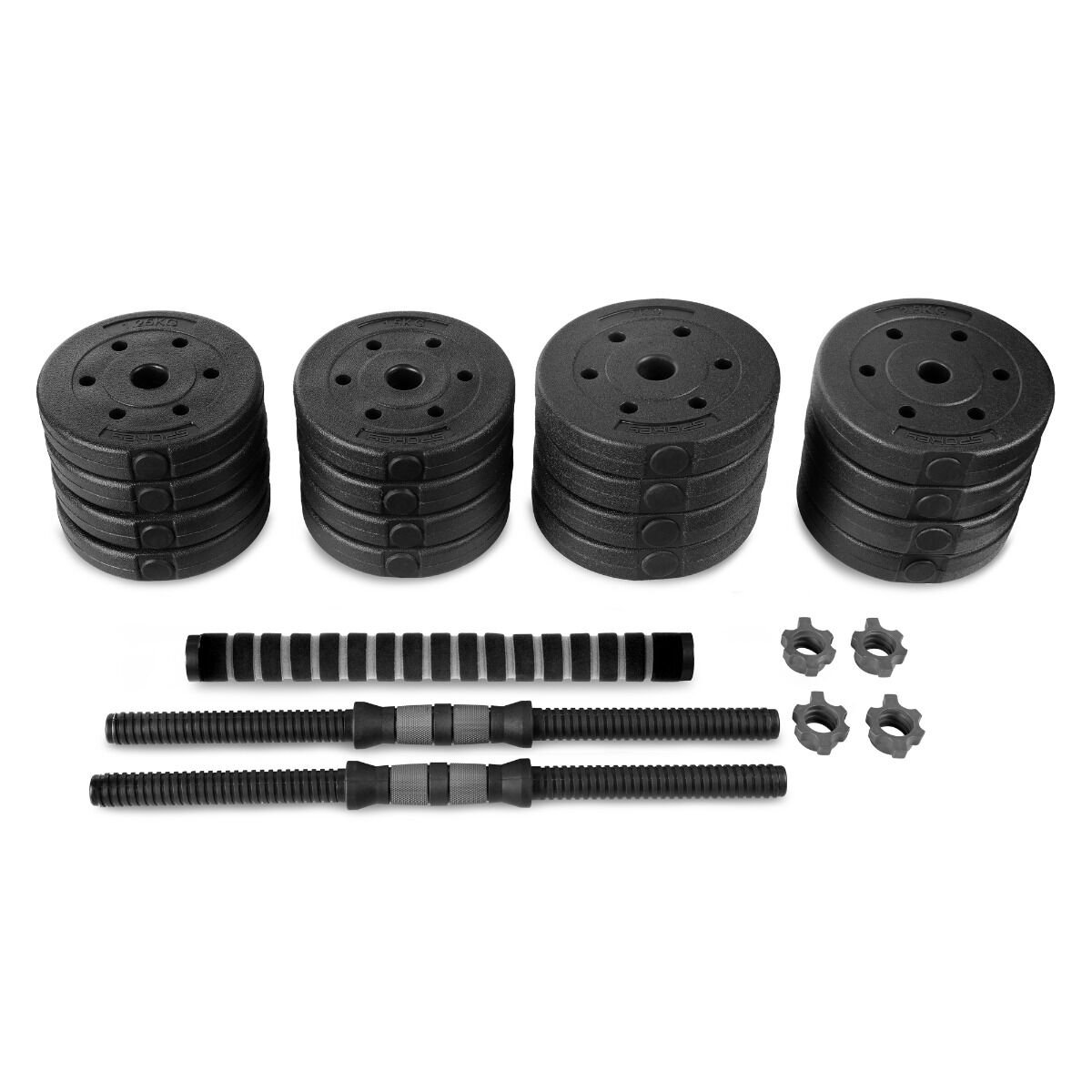Spokey verstellbares Kurzhantelset 2x 15 kg schwarz PONDUS 30 Spokey verstellbares Kurzhantelset 2x 15 kg schwarz PONDUS 30