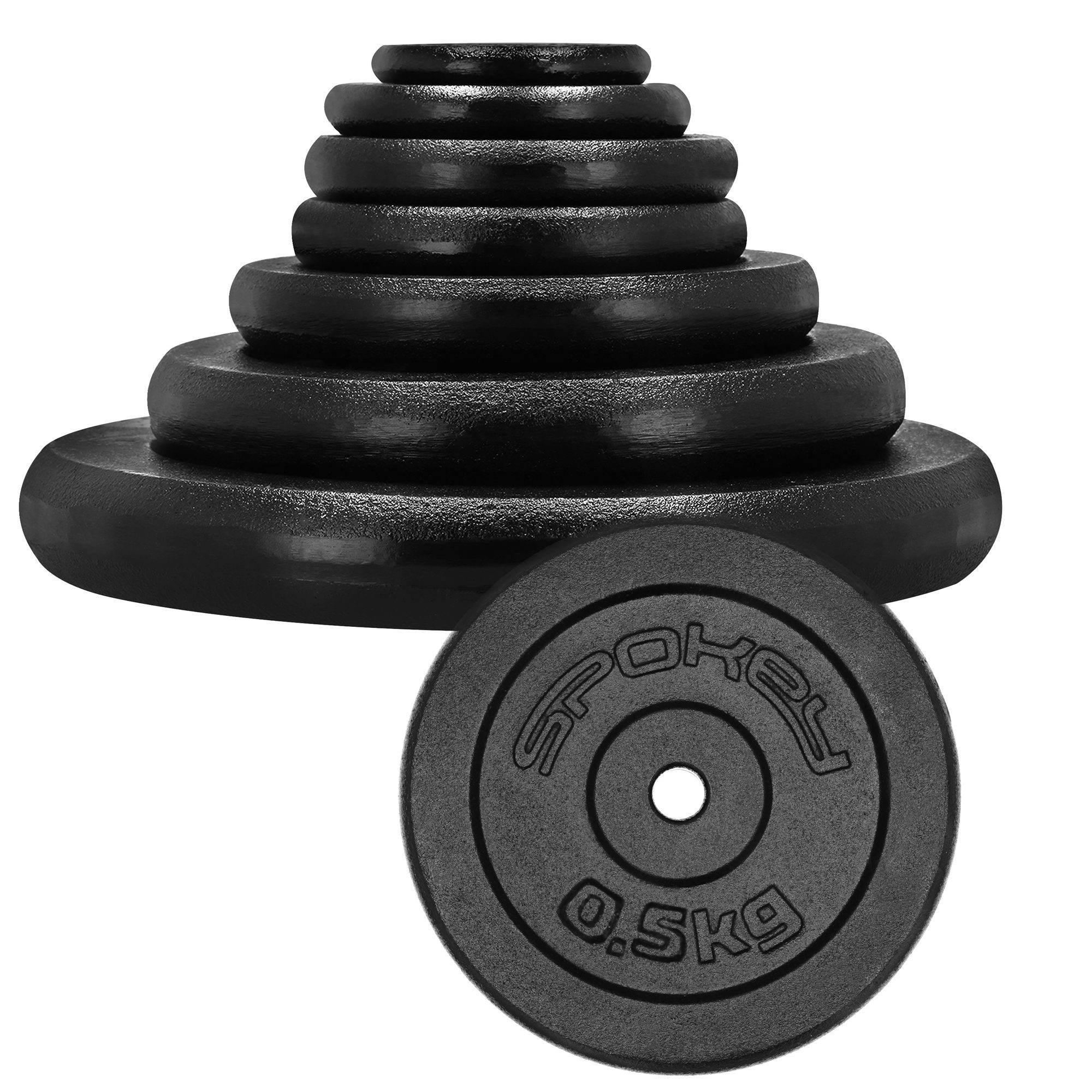 Spokey Sinis Hantelgewicht 5 kg Schwarz Gusseisen Spokey Sinis Hantelgewicht 5 kg Schwarz Gusseisen