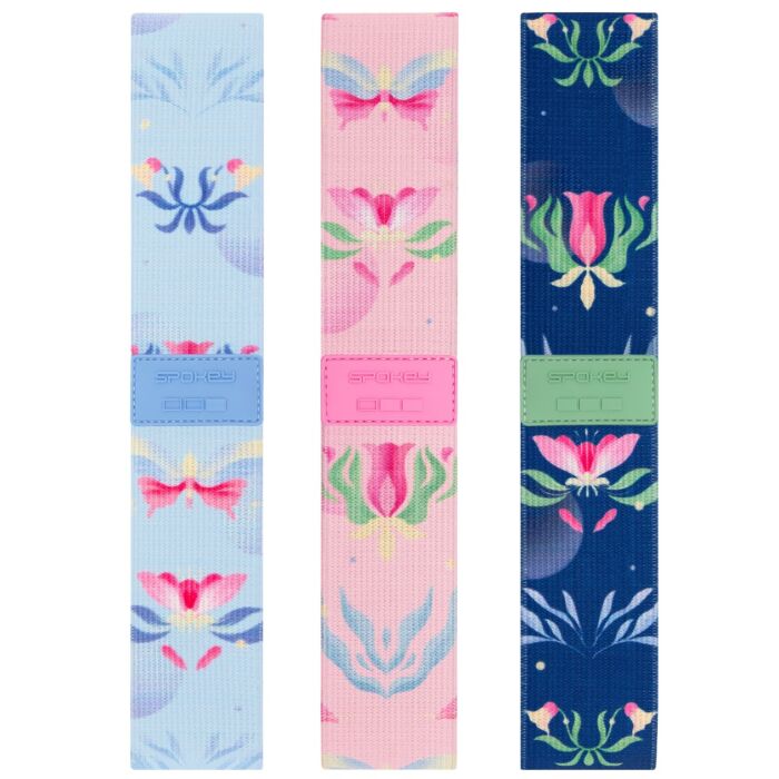 Spokey Widerstandsbänder Set 32 x 5 cm 20 25 30 kg Bloom Print Spokey Widerstandsbänder Set 32 x 5 cm 20 25 30 kg Bloom Print