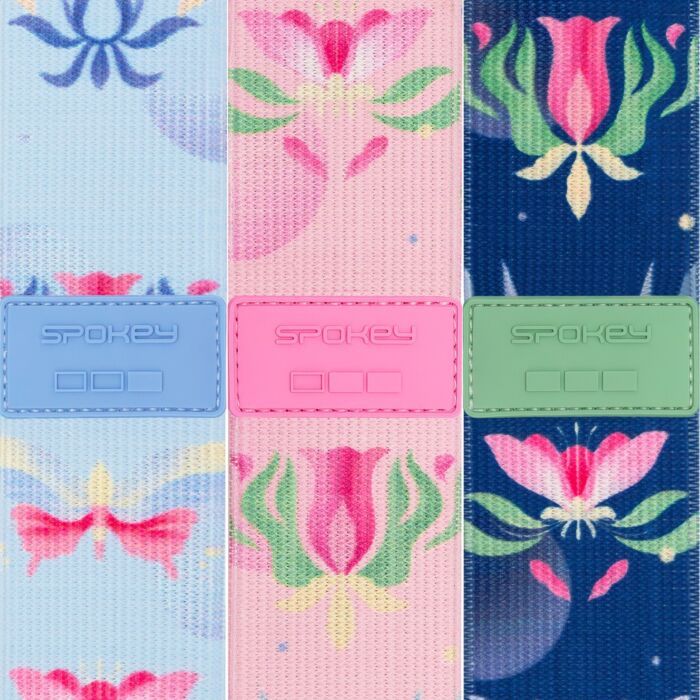 Spokey Widerstandsbänder Set 32 x 5 cm 20 25 30 kg Bloom Print Spokey Widerstandsbänder Set 32 x 5 cm 20 25 30 kg Bloom Print