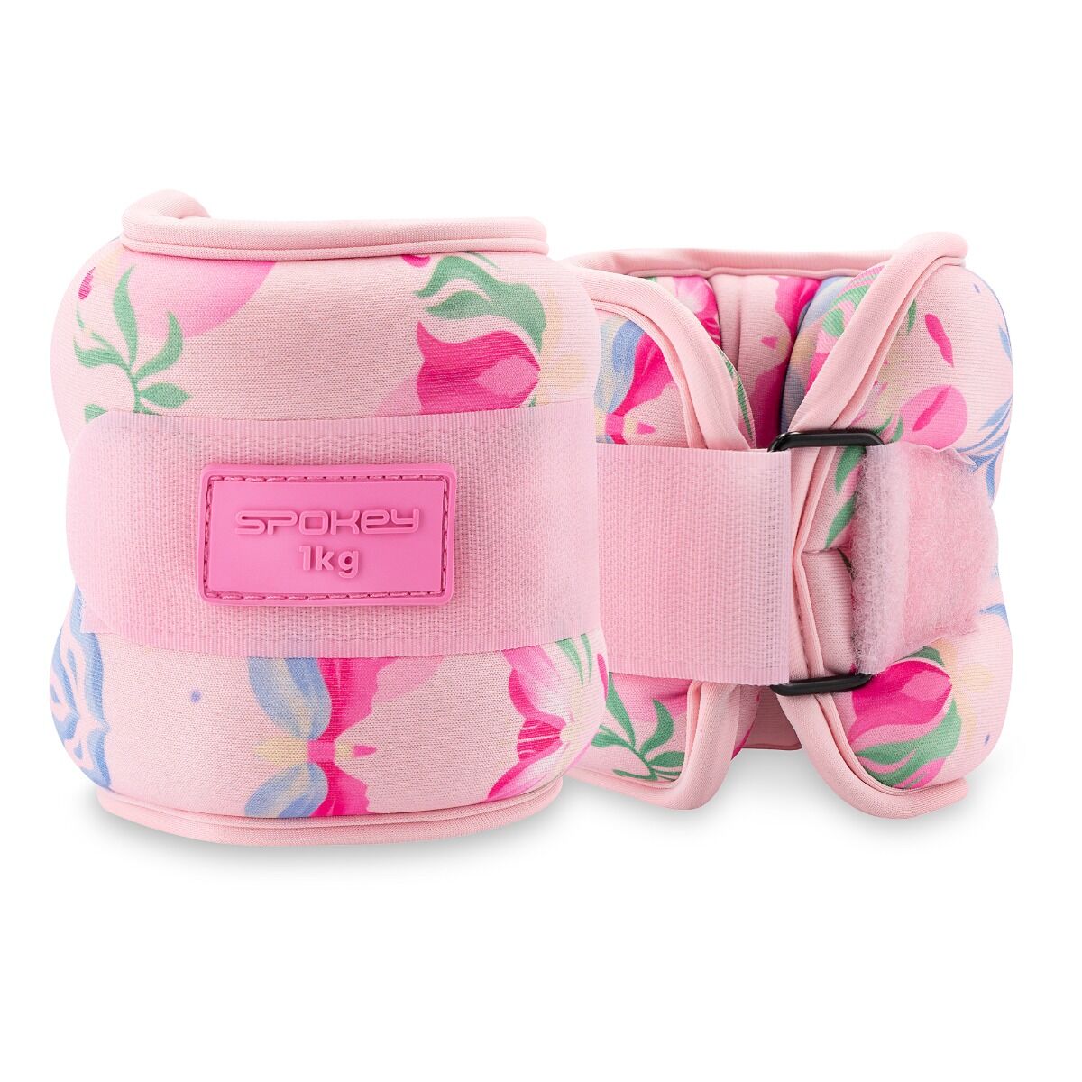 Spokey Verstellbare Hand- & Fußgelenkgewichte 2x 1 kg Rosa Print Spokey Verstellbare Hand- & Fußgelenkgewichte 2x 1 kg Rosa Print