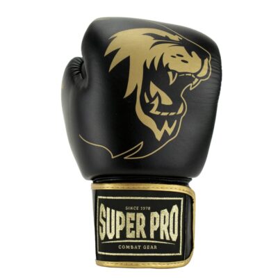 Super Pro Combat Gear Boxhandschuhe - Warrior Se Leder - Gold / Schwarz / Weiß Super Pro Combat Gear Boxhandschuhe - Warrior Se Leder - Gold / Schwarz / Weiß