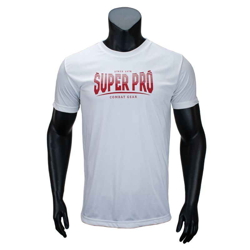 Super Pro Combat Gear Sportbekleidung - Dryfit T-Shirt Stripes - Rot / Weiß Super Pro Combat Gear Sportbekleidung - Dryfit T-Shirt Stripes - Rot / Weiß