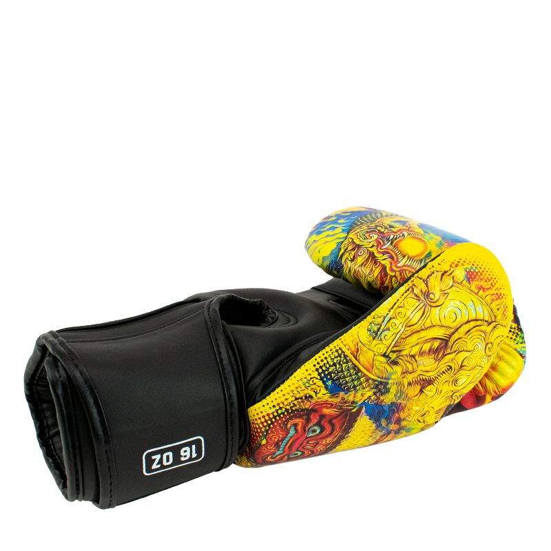 Super Pro Combat Gear Boxhandschuhe - Muay-Thai-Boxhandschuhe Leder Pattaya Made In Thailand - Schwarz / Gelb Super Pro Combat Gear Boxhandschuhe - Muay-Thai-Boxhandschuhe Leder Pattaya Made In Thailand - Schwarz / Gelb
