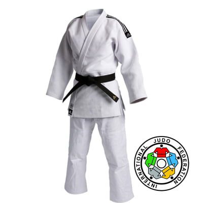 Adidas Judoanzug - Champion slimfit IJF - Weiß (ADIJIJFS-W) Adidas Judoanzug - Champion slimfit IJF - Weiß (ADIJIJFS-W)
