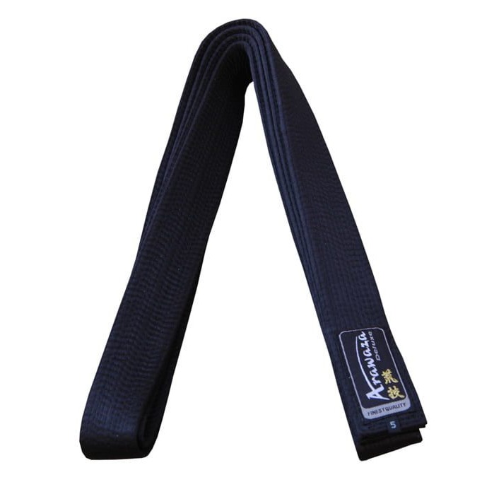 Arawaza Karategürtel - Deluxe Baumwolle 1 3/4” - Schwarz (RBEBDC175)