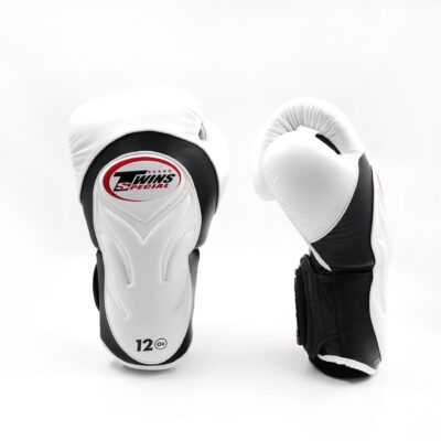 Twins Special Kickboxhandschuhe Deluxe Schwarz Weiß (BGVL 6 BLACK WHITE)