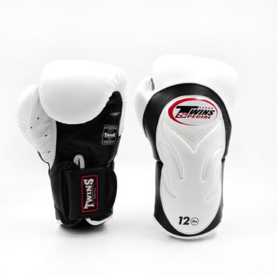 Twins Special Kickboxhandschuhe Deluxe Schwarz Weiß (BGVL 6 BLACK WHITE)