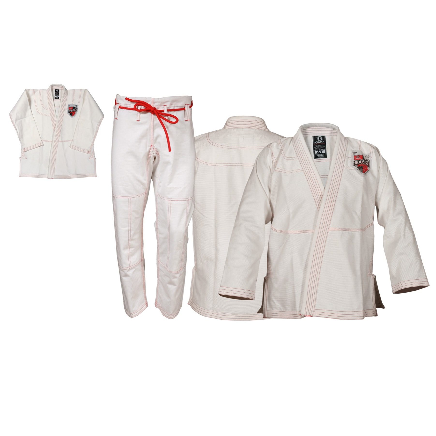 Booster BJJ Gi Weiß Pro Shield (BJJ V 2 Pro Shield White) Booster BJJ Gi Weiß Pro Shield (BJJ V 2 Pro Shield White)