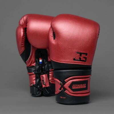 Joya Performance V2 Schnür-Boxhandschuhe Rot Schwarz