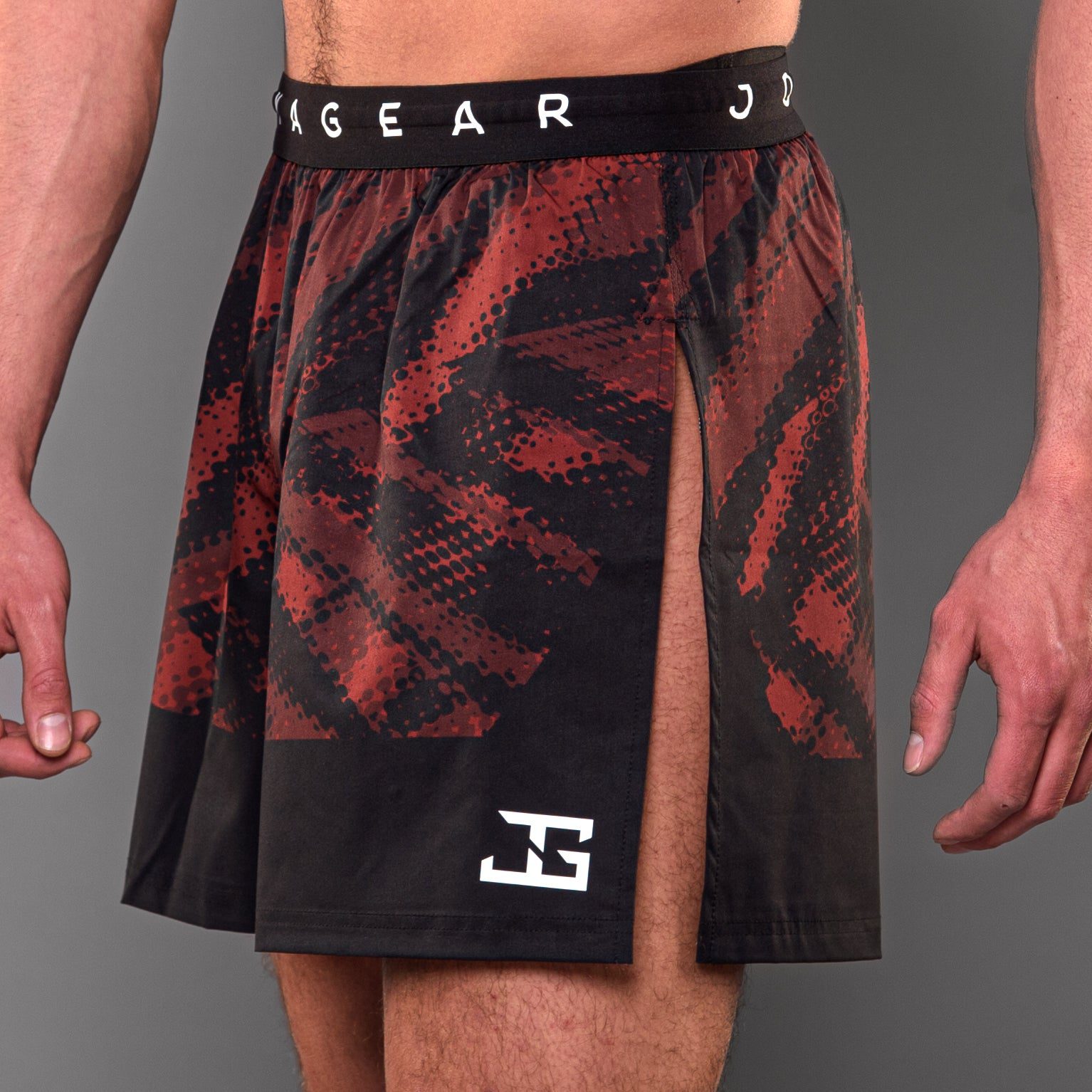 Joya Elite High Split MMA-Shorts Rot