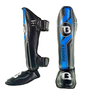 Booster Schienbein- und Spannschutz Kickboxen V9 Black Blue (BSG V9 BLACK BLUE)