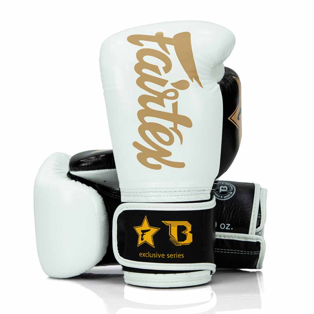 Fairtex Booster Boxhandschuhe Weiß Schwarz Gold (FXB BG V2 WH BK GOLD) Fairtex Booster Boxhandschuhe Weiß Schwarz Gold (FXB BG V2 WH BK GOLD)