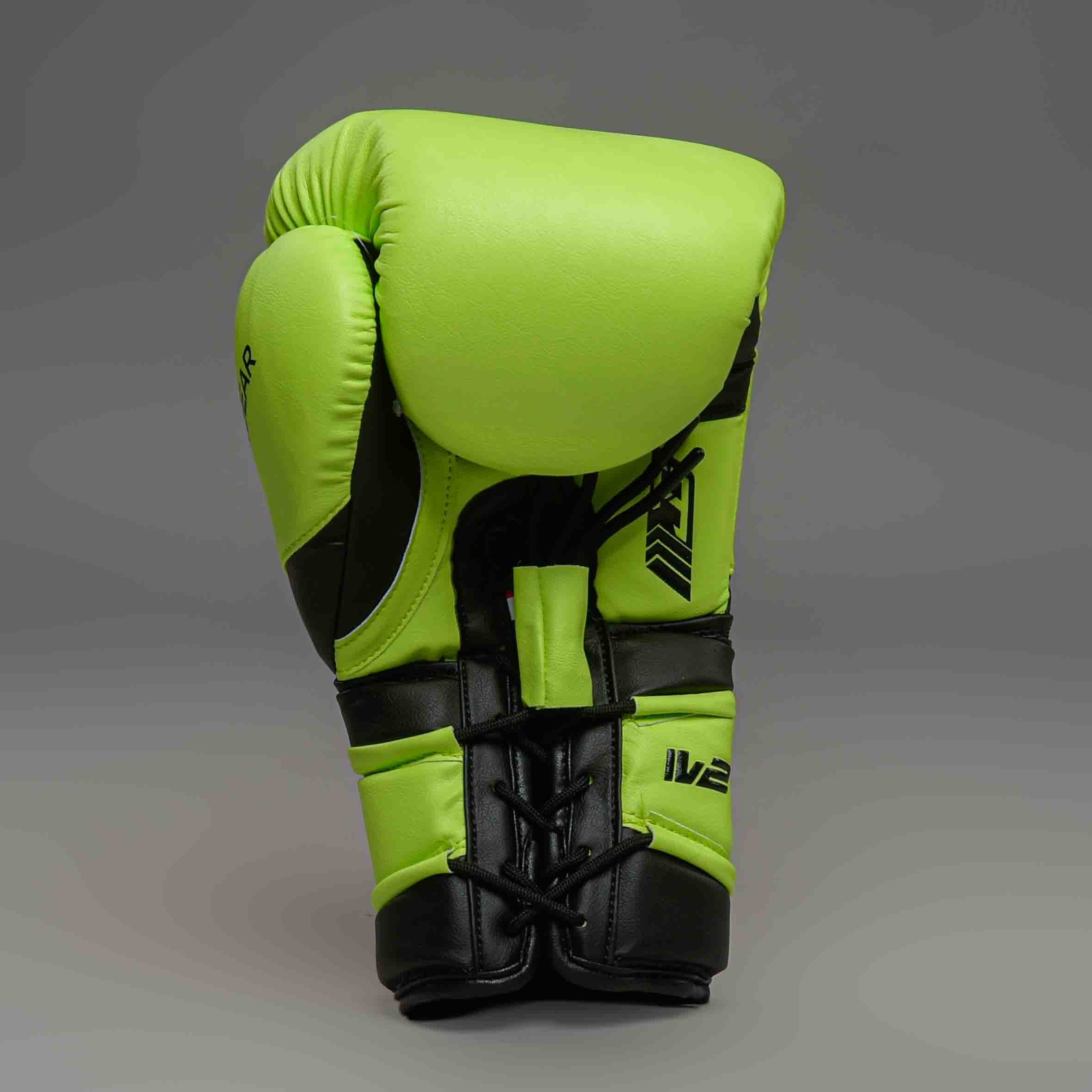 Joya Performance V2 Boxhandschuhe mit Schnürung Limonengrün Schwarz Joya Performance V2 Boxhandschuhe mit Schnürung Limonengrün Schwarz