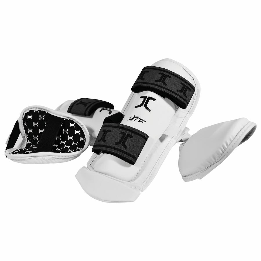 JCalicu Knieschoner - Taekwondo Schienbein- und Spannschutz - Weiß (JC-1008)