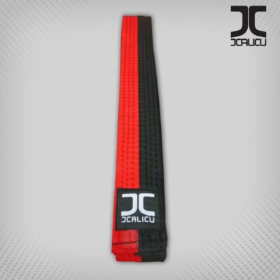 JCalicu Taekwondo-Gürtel - Poom - rot-schwarz (JC-7002)