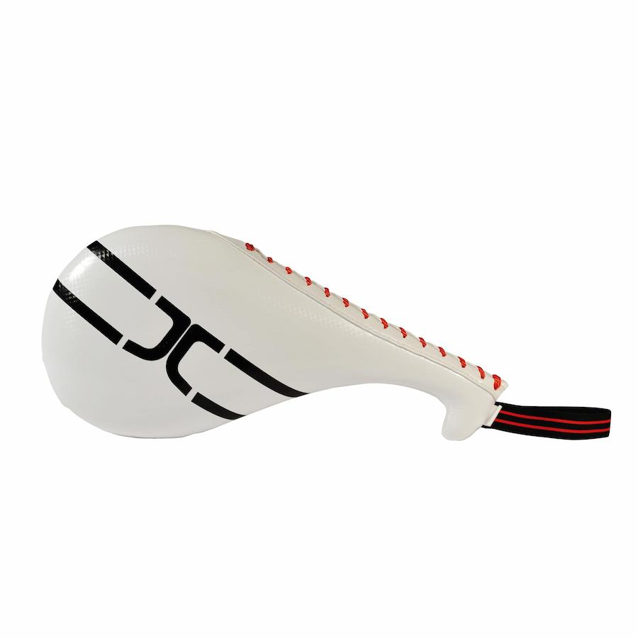 JCalicu Schlagpolster - Taekwondo Handpratze Single Target Mitt JC - Schwarz / Weiß / Rot / Blau (JC-8001-S)