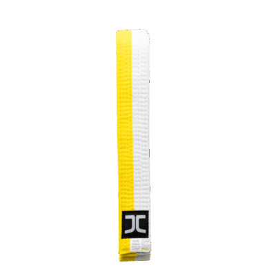 JCalicu Taekwondo Gürtel - halb Weiß halb Gelb - Weiß / Gelb (JC-7013H)