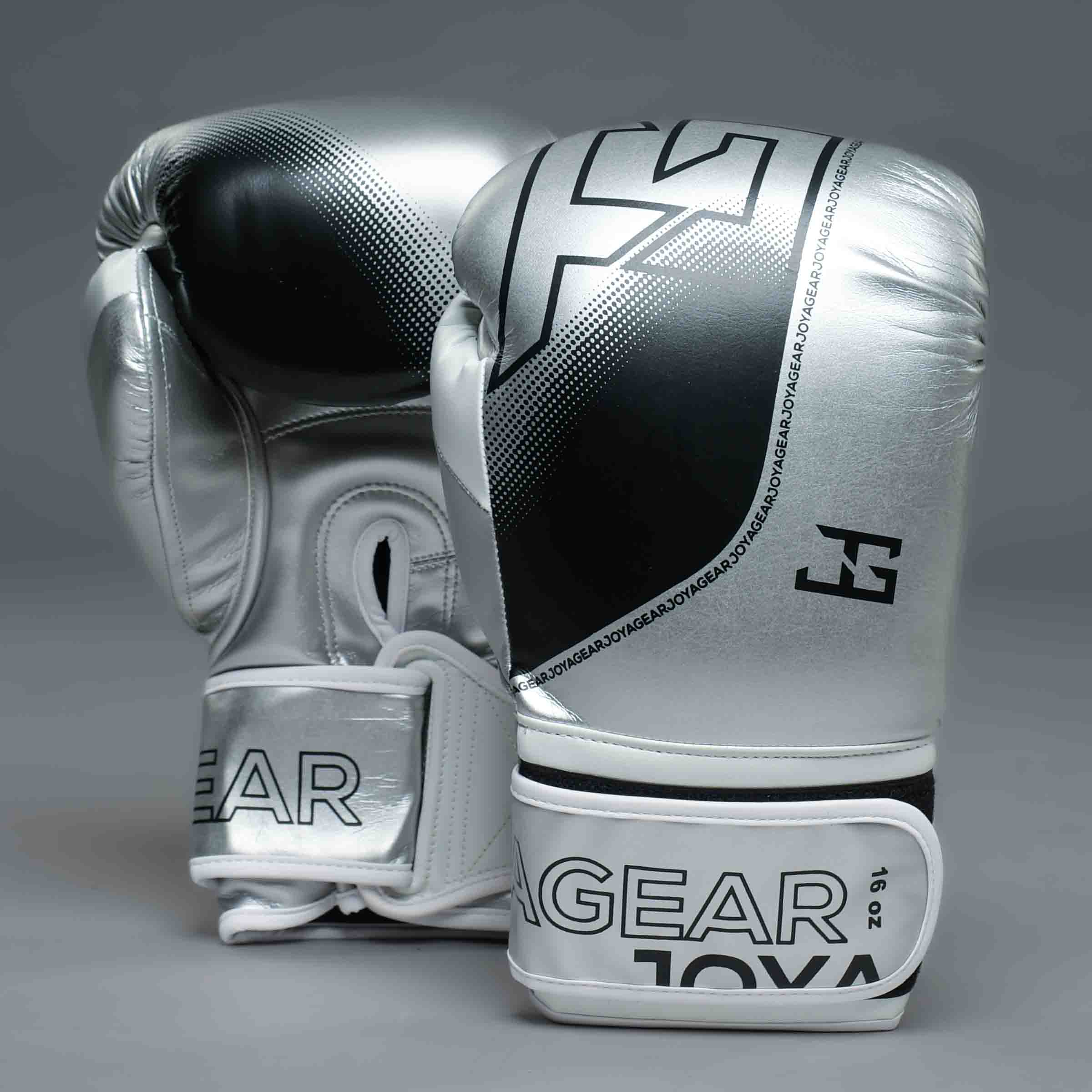 Joya Evolution Boxhandschuhe silber weiß Joya Evolution Boxhandschuhe silber weiß
