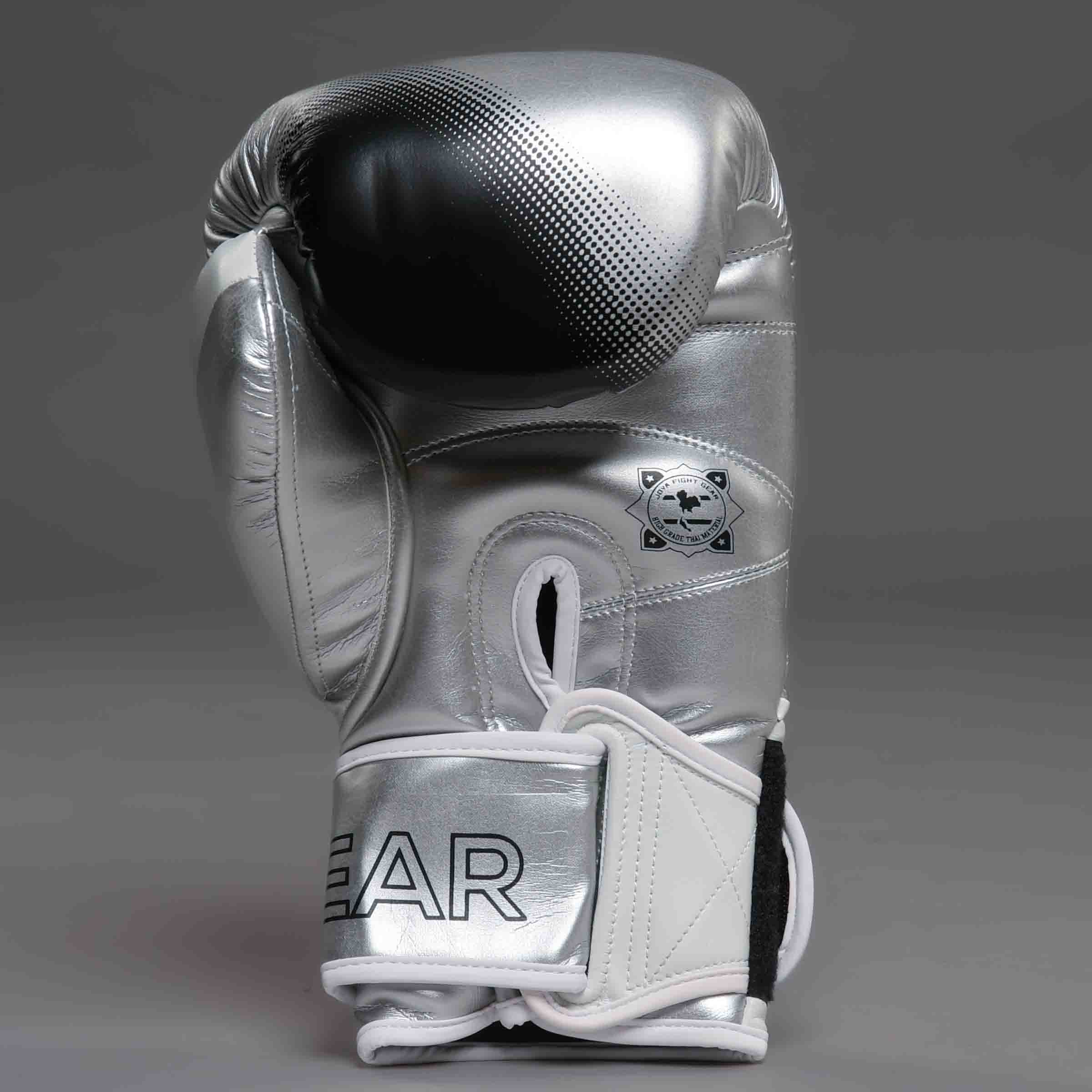 Joya Evolution Boxhandschuhe silber weiß Joya Evolution Boxhandschuhe silber weiß