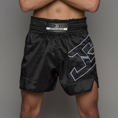 Joya Strike Kickbox-Shorts Schwarz Weiß Joya Strike Kickbox-Shorts Schwarz Weiß
