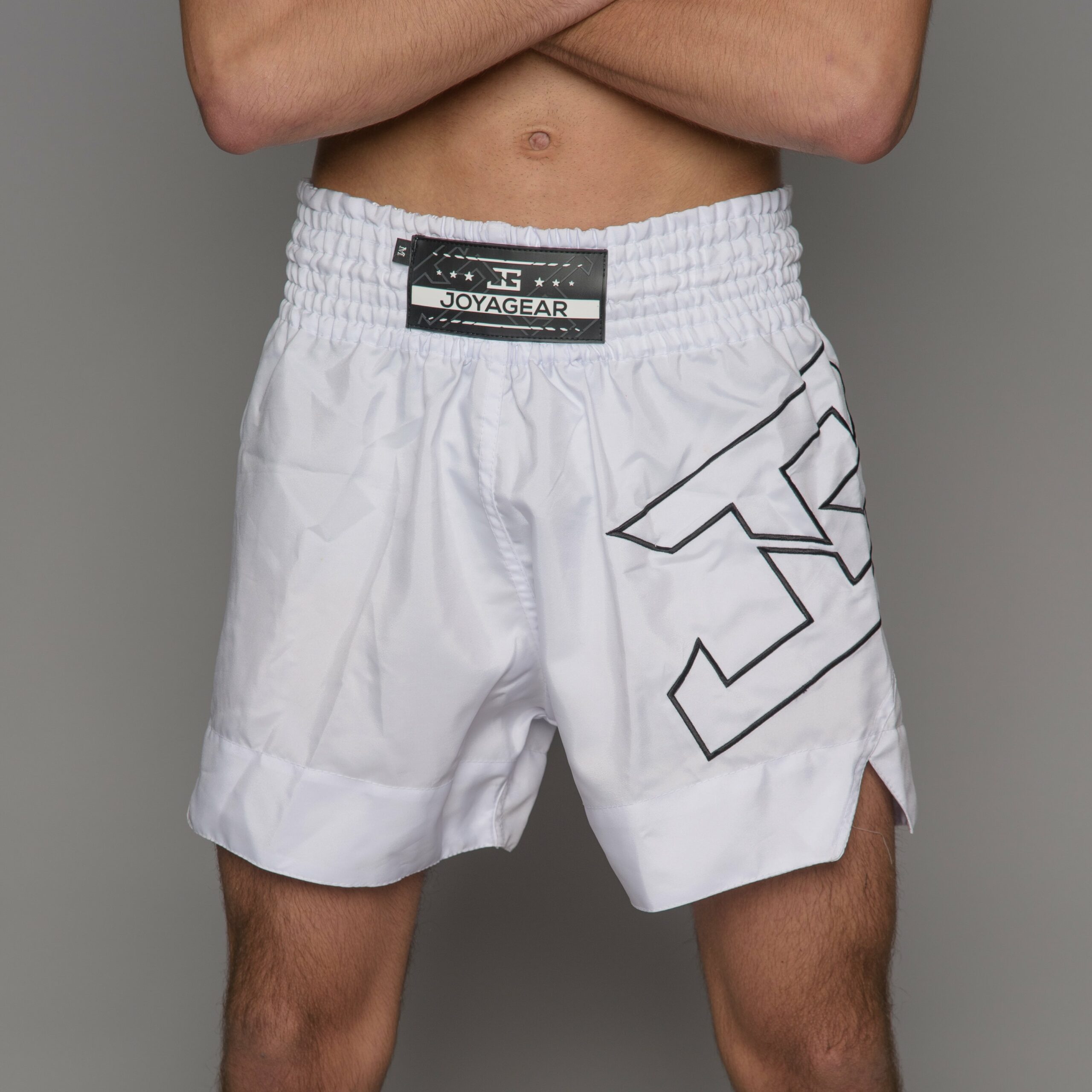 Joya Strike Kickbox-Shorts Weiß Schwarz Joya Strike Kickbox-Shorts Weiß Schwarz