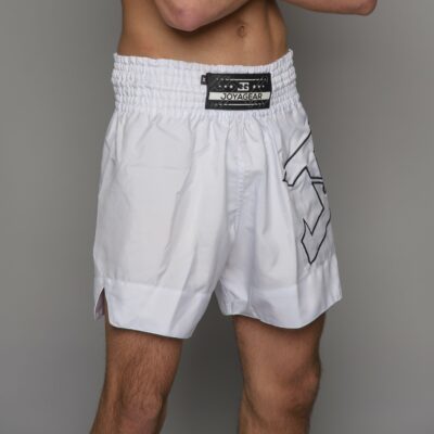 Joya Strike Kickbox-Shorts Weiß Schwarz Joya Strike Kickbox-Shorts Weiß Schwarz