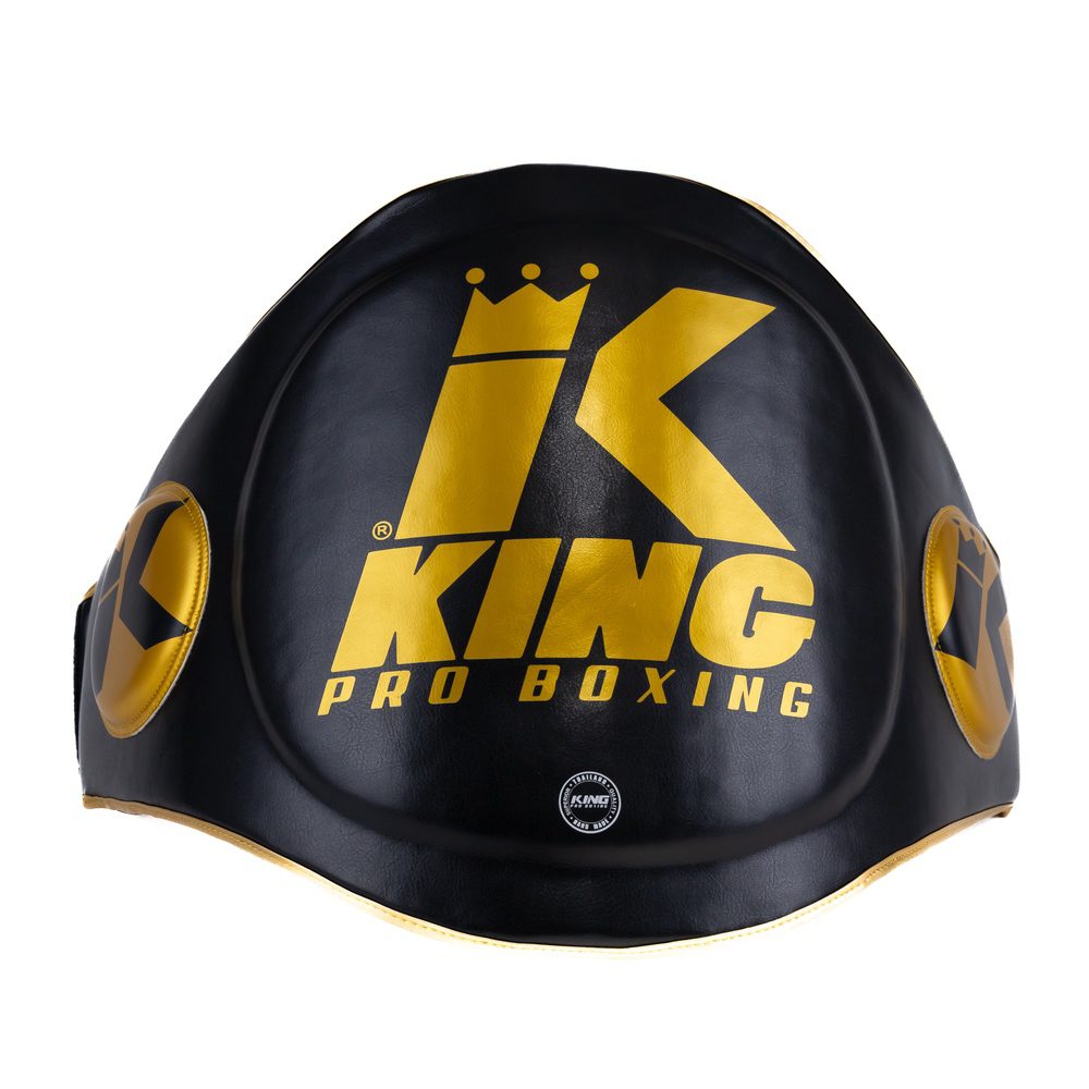 King Pro Boxing Bauchschutz Schwarz Gold (KPB BP BLACK GOLD)