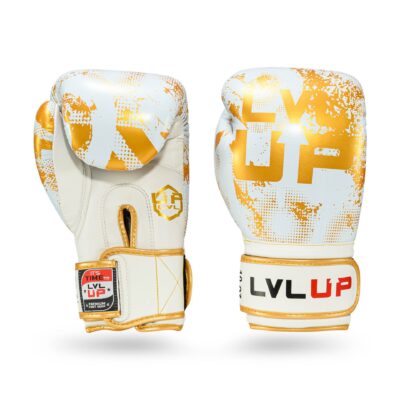 LVLUP Boxhandschuhe Weiß Gold 2 (LVL-UP BG STADIUM 2) LVLUP Boxhandschuhe Weiß Gold 2 (LVL-UP BG STADIUM 2)