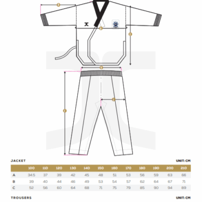 JCalicu Taekwondoanzug - JC Club WT - (JC-2001)