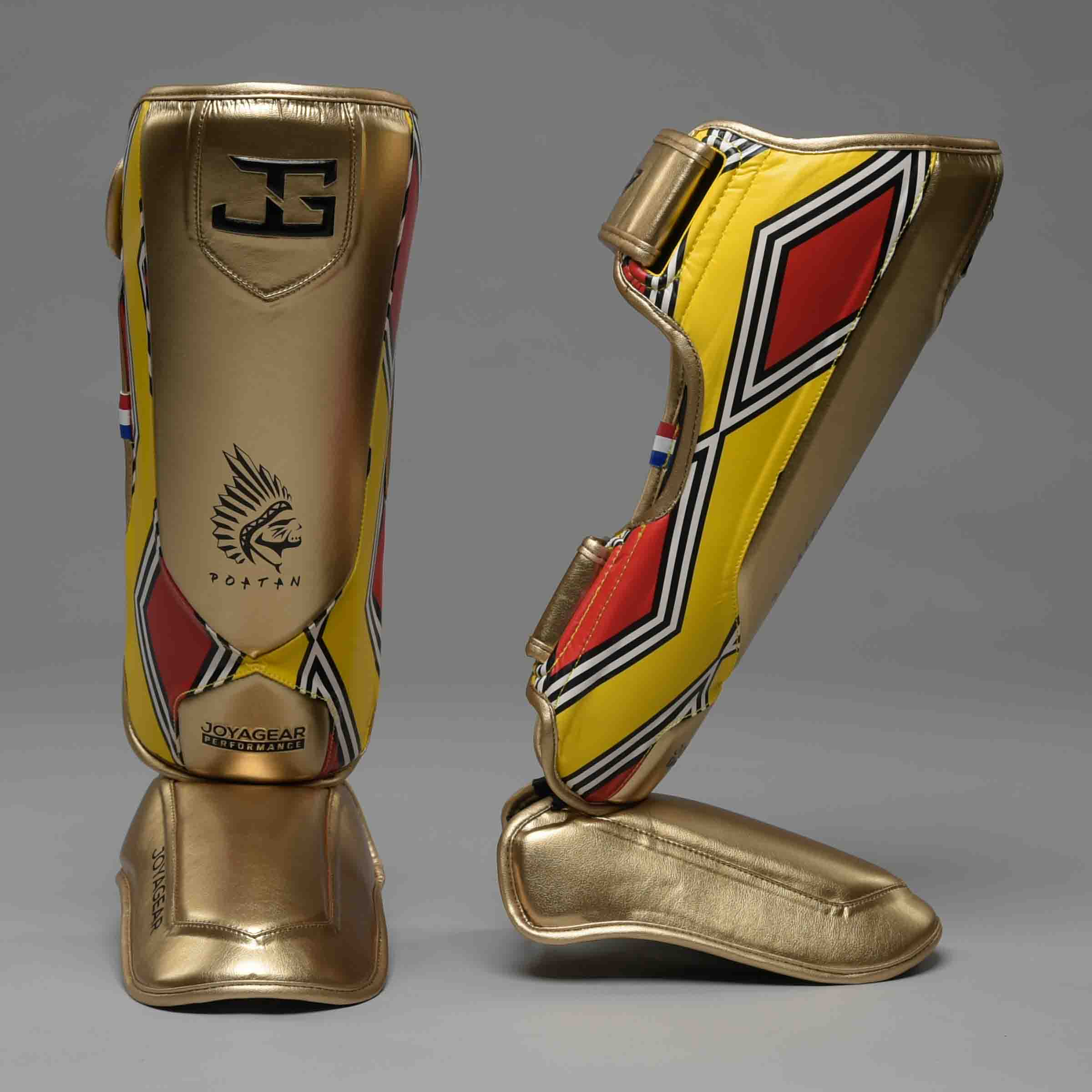 Joya X Poatan Champion Schienbein- und Spannschutz Gold