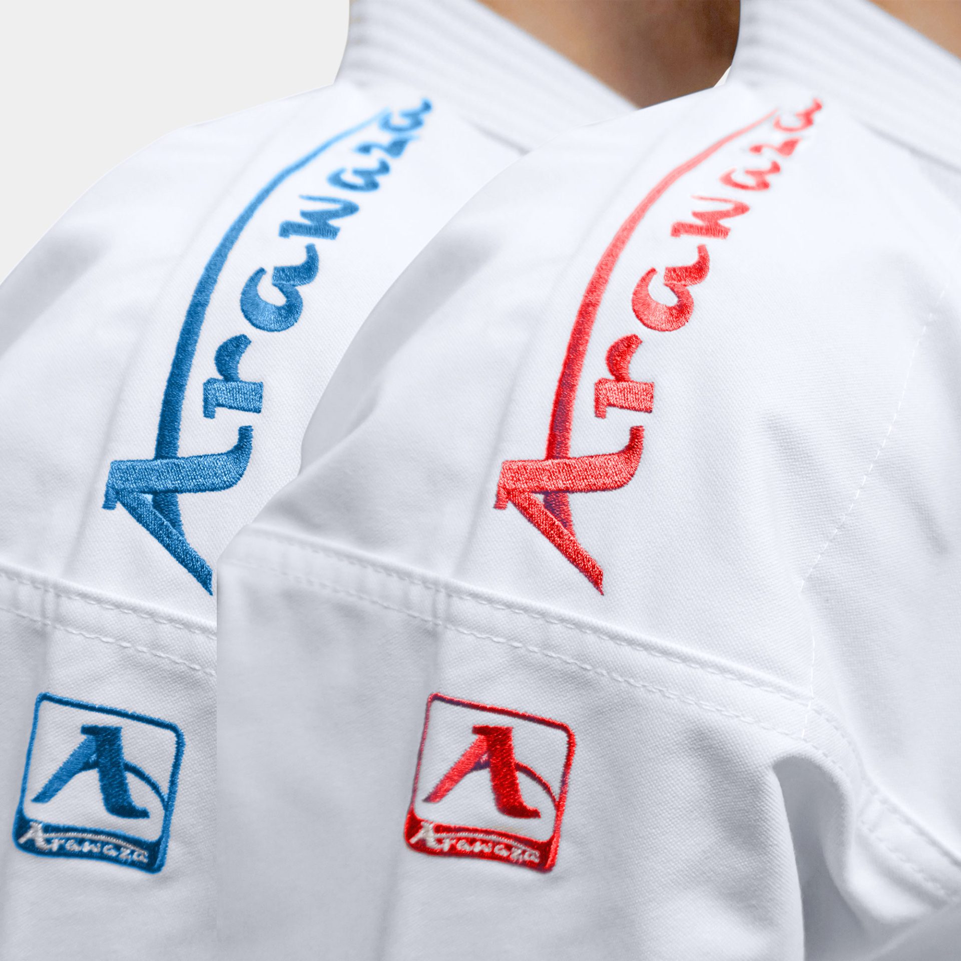 Arawaza Karateanzug - Black Diamond WKF Combo Kit - Rot / Blau (RKBDPLCKWKF) Arawaza Karateanzug - Black Diamond WKF Combo Kit - Rot / Blau (RKBDPLCKWKF)