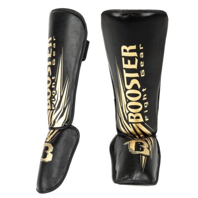 Booster Kickbox-Schienbein- und Spannschutz Champion Black (SG CHAMPION BLACK)