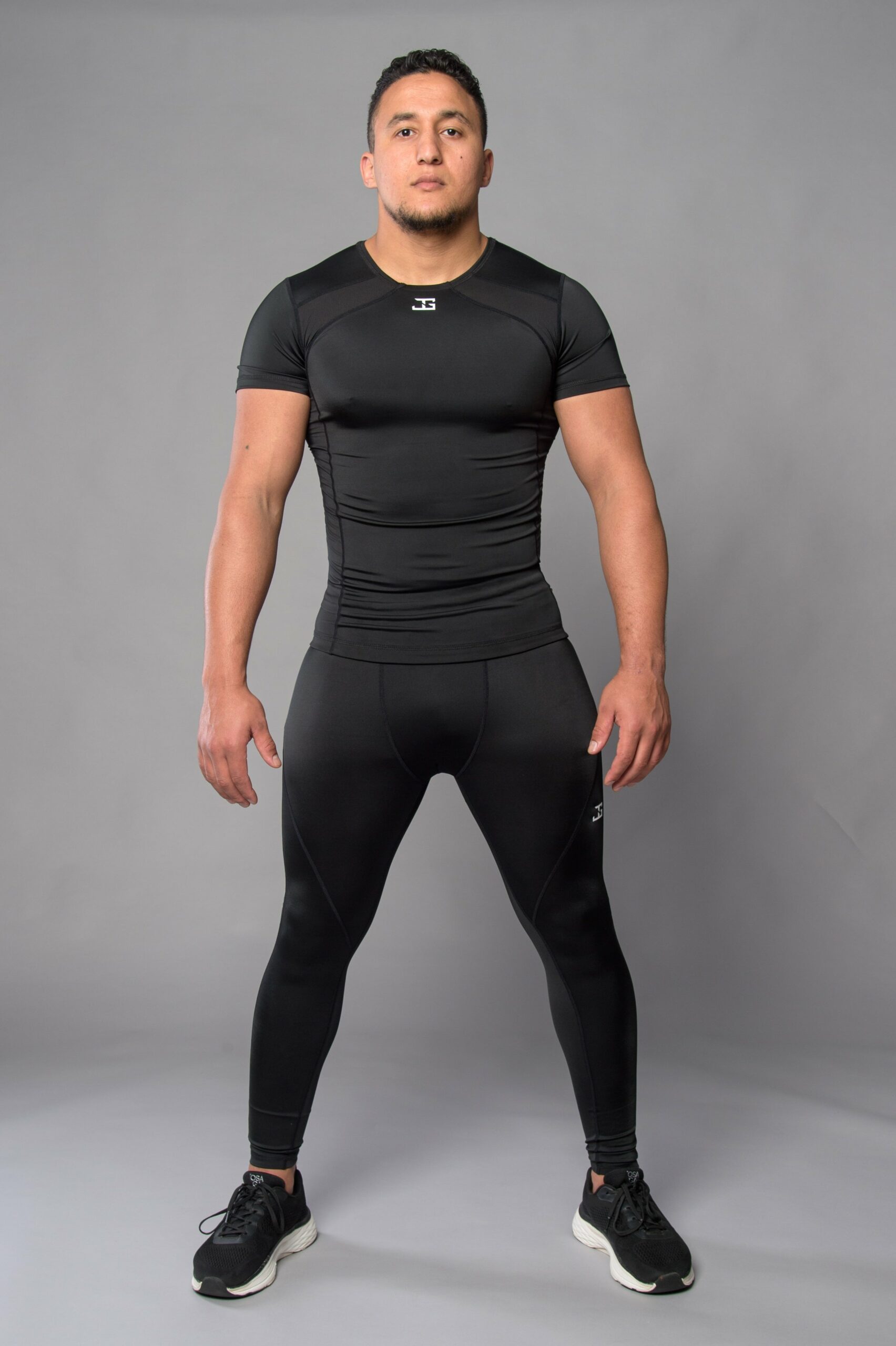 Joya Kompressions-Rashguard Kurzarm Schwarz Weiß Joya Kompressions-Rashguard Kurzarm Schwarz Weiß