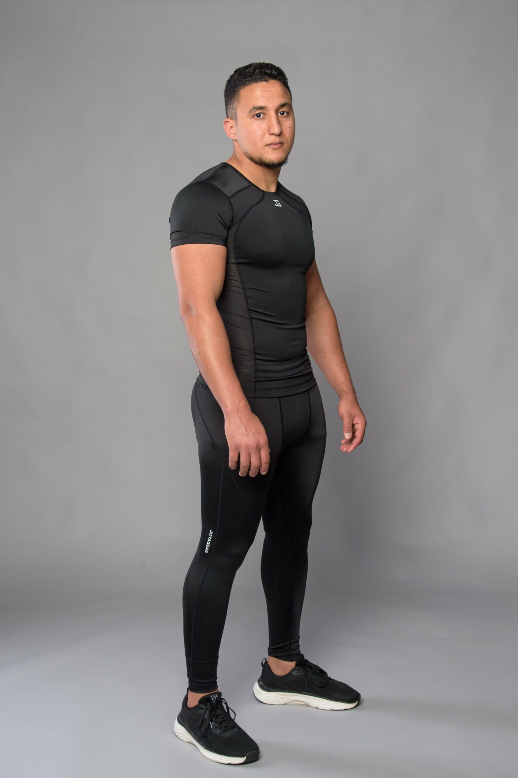 Joya Kompressions-Rashguard Kurzarm Schwarz Weiß Joya Kompressions-Rashguard Kurzarm Schwarz Weiß