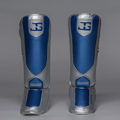 Joya Performance Schienbein- und Spannschutz Blau Silber