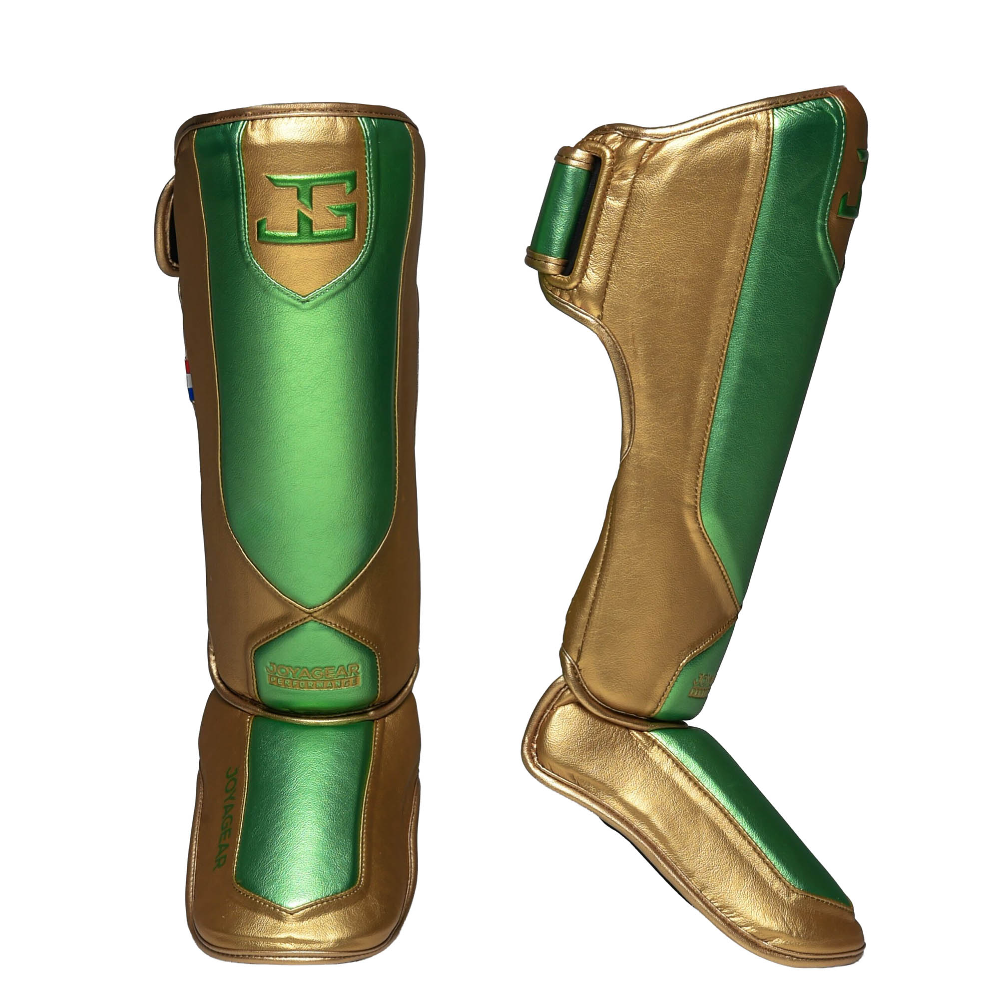 Joya Performance Schienbein- und Spannschutz Grün Gold
