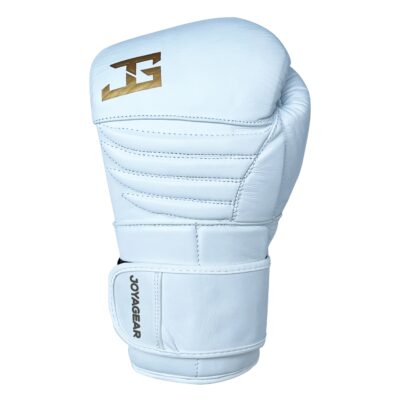 Joya Falcon Kickboxhandschuhe Weiß Gold Leder Joya Falcon Kickboxhandschuhe Weiß Gold Leder