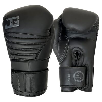 Joya Falcon Kickboxhandschuhe Leder Black Black Joya Falcon Kickboxhandschuhe Leder Black Black