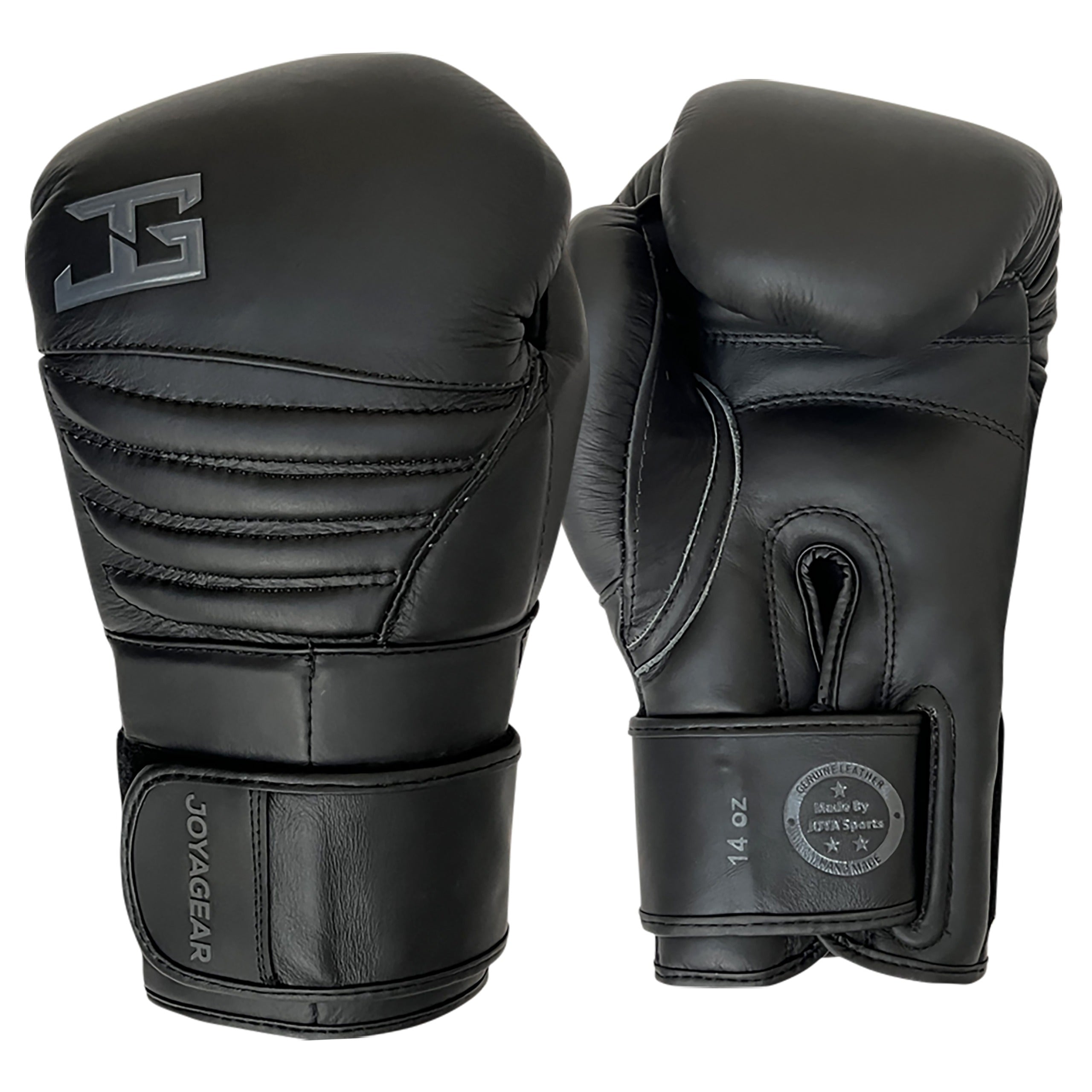 Joya Falcon Kickboxhandschuhe Leder Black Black